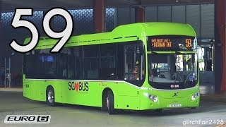 SBST New Hybrid Buses Debut on Service 59  Volvo B5LH MCV eVoRa [upl. by Hopfinger]