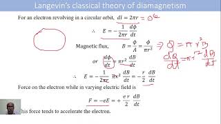 3 Langevins theory of diamagnetic materials [upl. by Eidod]