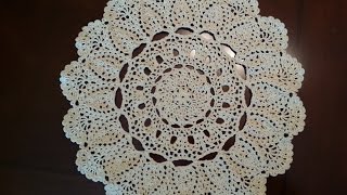 Crochet Doily  Mantilla Doily Part 1 [upl. by Tamberg]