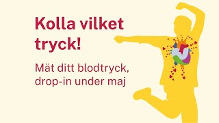 Kolla vilket tryck Mät blodtrycket – drop in under maj [upl. by Rosemarie]