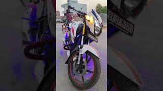 Apache indicator flasher kit 🚨❤️💓indicator lights change modified ytshortsindia viralvideo tvs [upl. by Omsare202]