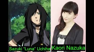 Sazuki quotLunaquot Uchihas English and Japanese Dub voice reveal [upl. by Renat]