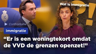 Bizar VVD ontkent relatie tussen woningtekort en immigratie Baudet vs VVD APB [upl. by Donaghue]