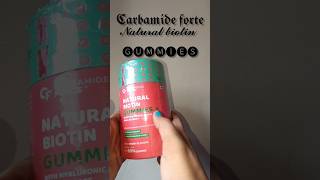 Carbamide Forte collagen and biotin gummies unboxing 🩷🤌 gummies ytshorts [upl. by Ttnerb903]