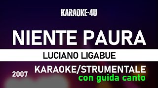 Niente paura  Luciano Ligabue karaokestrumentaletestolyrics con GUIDA CANTO [upl. by Siwel]