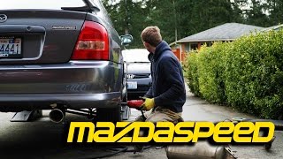 MAZDASPEED Protege With MagnaFlow Exhaust [upl. by Velma849]