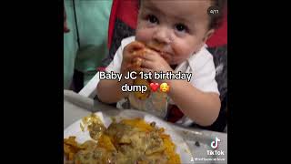 Baby JC 1st birthday dump 🥹❤️ rucrewjay8308 LinnetteRodriguez41 [upl. by Akcinehs]