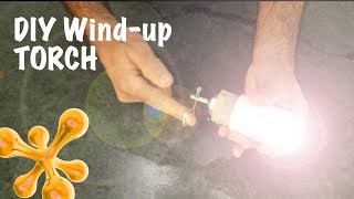 How to Make a Torch with Windup dynamo  dArtofScience [upl. by Ahsen480]