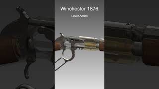 American Lever Action Rifle  Legendary Winchester Model 1876 Rifle  How It Works [upl. by Pittel]