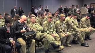 British Wounded Warriors Visit Army National Guard [upl. by Aniar]