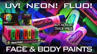 UV  Neon  Fluro Face paints Paintglow [upl. by Manchester89]