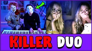 Michael Myers Serenades GIRLS on Omegle ft Pennywise [upl. by Sueaddaht]