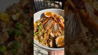 Pork fried rice for you 🤤😳🤯😱 Foodie Rice Pork Recipe PorkFry Asian [upl. by Cadman912]