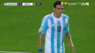 Di Maria vs Brasil 13\11\2015 [upl. by Enymsaj]