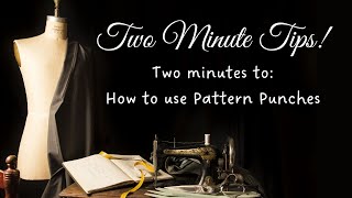 Two minutes to Pattern PunchesMarkings  How to use pattern punches amp pattern notches and markings [upl. by Orlanta832]