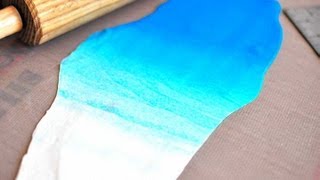 How to roll ombre fondant or polymer clay [upl. by Aztilem256]