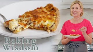 Anna Olson Makes a Delectable Leek amp Cheese Quiche  Baking Wisdom [upl. by Luoar]