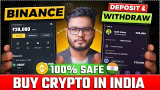 Buy Crypto in INDIA  How to Withdraw Money from Binance amp Deposit Money Via Bank [upl. by Enajiram502]