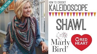 How to Crochet Kaleidoscope Shawl Right Handed [upl. by Omora]