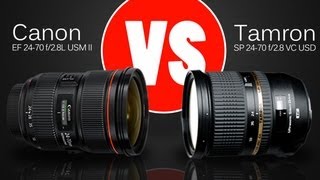 Lens Comparison  Canon 2470 f28L II USM vs Tamron 2470 f28 VC USD [upl. by Netnert]