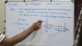 the magnifying power of an astronomical telescope is 24 in normal adjustment distances between two [upl. by Renado606]