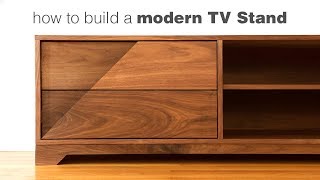 Building a Mid Century Modern TV Stand  Woodworking [upl. by Sedgewake495]