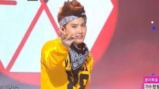 【TVPP】EXO  Wolf Yellow Ver 엑소  늑대와 미녀  Show Music Core Live [upl. by Htrowslle416]