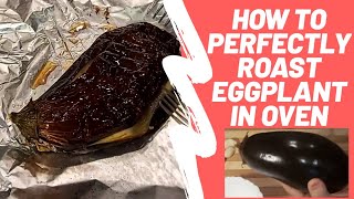 How to Roast Aubergine Eggplant Perfectly in Oven  The Speed Cook [upl. by Ahseina]