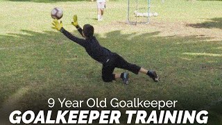 9 Year Old Goalkeeper Training  Distribution amp Shot Stopping  Pro Gk [upl. by Rosio]