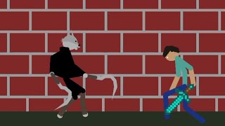 Herobrine vs Death Puss In boots [upl. by Connel276]