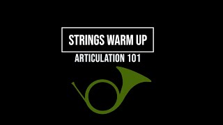 Articulation Play Along Warm Up for Beginner Strings [upl. by Ainegul]