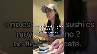 Comiendo sushi con latino 😂🤣🤔🇯🇵 jaja colombia japonesa [upl. by Amoeji]