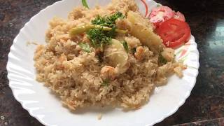 Jhinge ka pulav  Prawns pulav  konkani recipe [upl. by Roux]