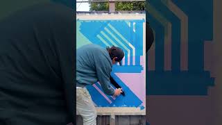 Composition 29 Aerosol Paint on Canvas timelapse [upl. by Etterb402]