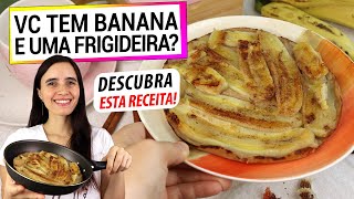 NA FRIGIDEIRA SE TEM BANANA FAÇA ISSO DESCUBRA A RECEITA FÁCIL MAIS DELICIOSA PARA O SEU LANCHE [upl. by Yellat]