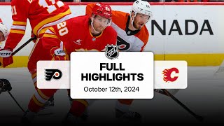 Flyers at Flames  October 12 2024  NHL Full Game Highlights [upl. by Fulks]