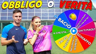 SOFIA VS GNABRI 💘⚽️ OBBLIGO O VERITÀ EDITION 🤭 PICCANTE 🌶 [upl. by Anthiathia]