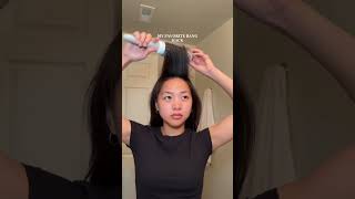 Curtain bangs hair blowout tutorial [upl. by Arah]