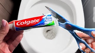 Put toothpaste in the toilet and it will always be perfectly clean and smelling fresh [upl. by Acino294]