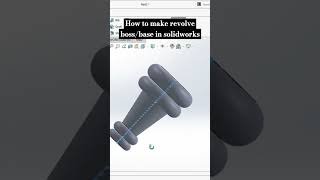 How to make revolve bossbase in solidworks tutorial duet love [upl. by Anima498]