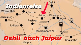 Mit dem Bus 🚌 von Delhi nach Jaipur Unsere 6stündige Reise durch Rajasthan [upl. by Nelyk]