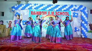 Palike gorinka song performed by our school Students RainbowschoolPanasapadu [upl. by Alyahc]