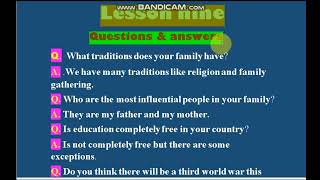 LESSON NINE CASHIRKII 9 QUESTIONS AND ANSWERS  SUAALO IYO JAWAABO [upl. by Atirehs]