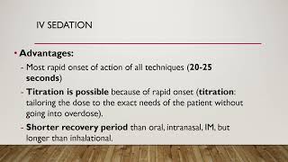 Lecture 8 Intravenous Sedation [upl. by Atirat118]