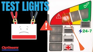 TEST LIGHT indication  Battery Charger OptiMate 4 6 amp 7 [upl. by Narud]