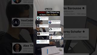 Youtubers that helped me to learn Data Analysis youtube dataanalytics dataanalysis data powerbi [upl. by Filmer442]