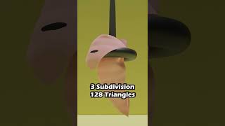 Blender cloth collision subdivisions comparaison 3d blender blender3d shorts simulation [upl. by Eramat]