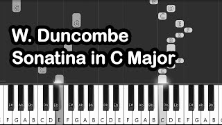 W Duncombe Piano Sonatina in C Major Tutorial [upl. by Bendite456]