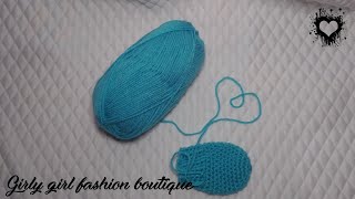 Mitaine de bébé au crochet facile sans pouce  Easy crochet baby mittens [upl. by Arinayed]