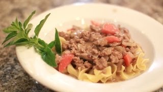 Turkey Stroganoff Recipe  Recipe for Healthy Stroganoff [upl. by Auqemahs]